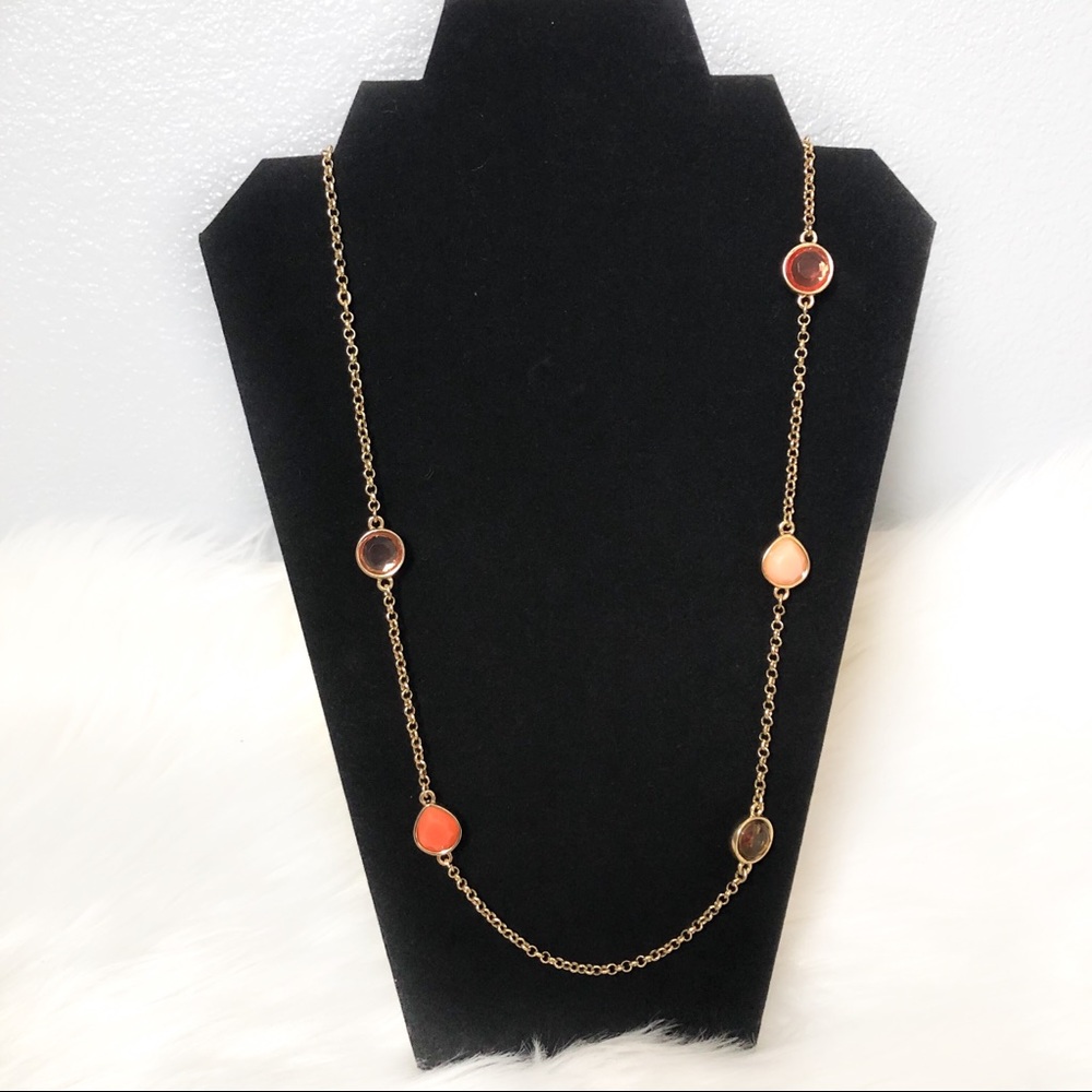 Vintage Trifari Multi Colored Long Necklace
